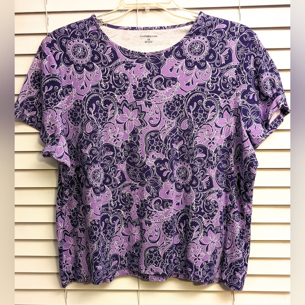 Croft and Barrow printed blouse